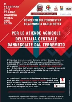 IVREA - Un concerto per aiutare l'Italia colpita dal terremoto