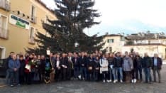 LOCANA - Primo dell'anno con il brindisi per i coscritti del paese