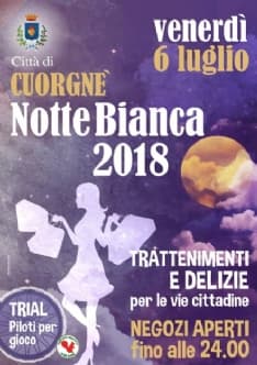 CUORGNE' - Torna la «Notte Bianca»: shopping, musica e tanto divertimento