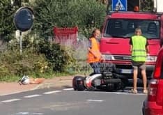 BORGOFRANCO - Auto contro scooter: un ferito grave al Cto