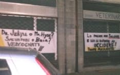 CALUSO - BLITZ DEL FRONTE ANIMALISTA CONTRO IL VETERINARIO CACCIATORE - FOTO