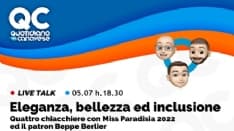 QC LIVE - Alle 18.30 in diretta con Miss Paradisia 2022, la canavesana Erica Vacchiero - VIDEO