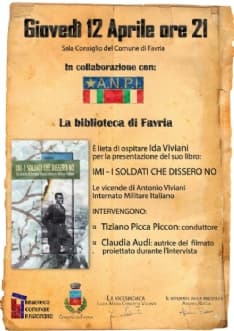 FAVRIA - Un libro per ricordare la vicenda degli internati italiani nei lager nazisti