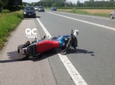 OZEGNA - Scontro tra auto e moto sulla provinciale