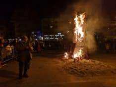CUORGNE' - Il gran falò della Befana ha salutato le feste - VIDEO