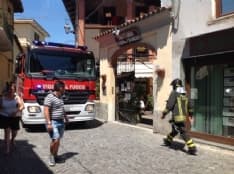 AGLIE' - Incendio nelle cucine dello Scudo di Francia - FOTO