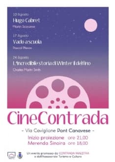 PONT CANAVESE - Contrada Maestra ospita il cinema all'aperto di «CineContrada»