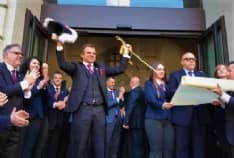 IVREA - E' iniziato lo Storico Carnevale 2020 con l'investitura del Generale Alberto Bombonato - FOTO