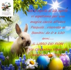 CASTELLAMONTE - Si è aperta la «Caccia all'uovo Pasquale» al Libro dei Fiori - FOTO