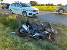 RIVAROLO CANAVESE - Scontro auto-moto sulla 460: ferito motociclista di Rivarolo - FOTO