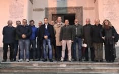 BELMONTE - Alberto Cirio in visita al santuario dopo gli incendi