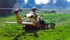 OZEGNA - Incidente sul lavoro, operaio ferito da una pressa: è stato elitrasportato al Cto - FOTO e VIDEO