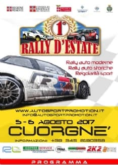 CUORGNE' - Il Rally d'Estate 2017 non ha più segreti: ecco il programma