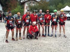 TRAIL - Grande prestazione dei volontari canavesani del soccorso alpino sulle Dolomiti