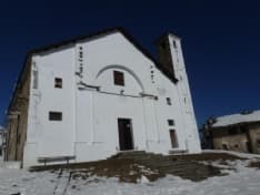 COLLERETTO - Neve improvvisa, turisti bloccati al santuario