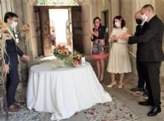 MONTANARO - Celebrato in municipio il primo matrimonio post lockdown - FOTO