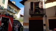 DRAMMA AD AGLIE' - I vigili del fuoco intervengono per un incendio e trovano un uomo morto in casa - FOTO e VIDEO