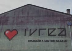 IVREA - «Addio» all'iconico murales «I love Ivrea», omaggio a Milton Glaser