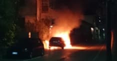 RIVAROLO - Auto incendiata nella notte di nuovo in via Trieste - FOTO E VIDEO
