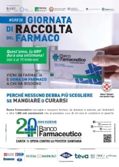 TORINO E CANAVESE - Sabato 8 febbraio la ventesima giornata della Raccolta del Farmaco