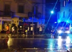 RIVAROLO - Va a fuoco l'insegna della pasticceria Ruffatto - FOTO