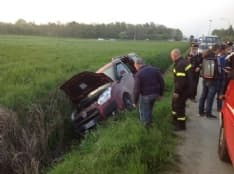 BOSCONERO-RIVAROLO - Incidente sulla 460: ragazzo di Castellamonte elitrasportato al Giovanni Bosco - FOTO e VIDEO
