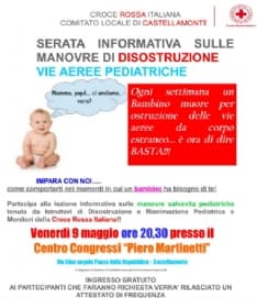 CASTELLAMONTE - Incontro della Croce Rossa sulle manovre salvavita pediatriche