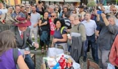 CHIVASSO - Torteria, manifestazione in piazza: 165 multe elevate da carabinieri, polizia locale e guardia di finanza