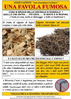 RIVAROLO - Invasione di volantini sull'inquinamento in città