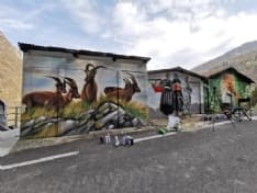 INGRIA - Esplosione di colori in paese: i vecchi garage diventano vere e proprie opere d'arte - FOTO