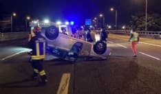 PIVERONE - Incidente sulla tangenziale Nord, coinvolta una 39enne canavesana - FOTO
