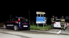 SAN GIUSTO CANAVESE - Due incidenti nella rotonda: ladri in fuga abbandonano l'auto rubata - FOTO