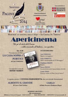 CUORGNE' - Sentieri di Pagine e Due città al Cinema sperimentano «Apericinema»