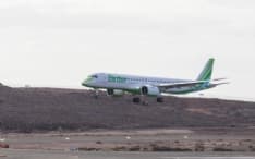 CASELLE - La compagnia aerea Binter decolla verso le isole Canarie