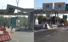 PRIMA E DOPO - Il nuovo casello di San Giorgio Canavese è finalmente operativo - FOTO