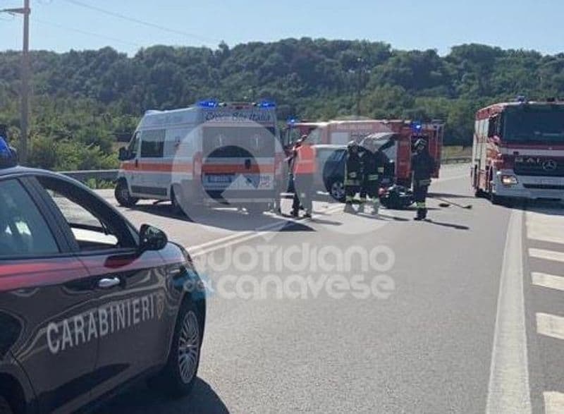 TRAGEDIA SULLA PEDEMONTANA - Auto contro moto, muore ragazzo di 31 anni - FOTO