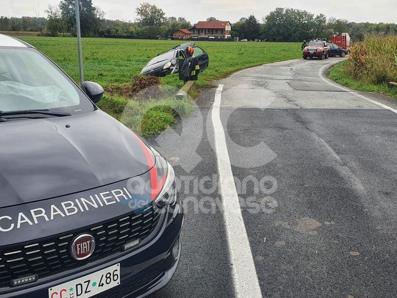 SAN MAURIZIO CANAVESE - Fuori pericolo il bimbo di nove mesi coinvolto nell'incidente stradale di via Barbania - FOTO