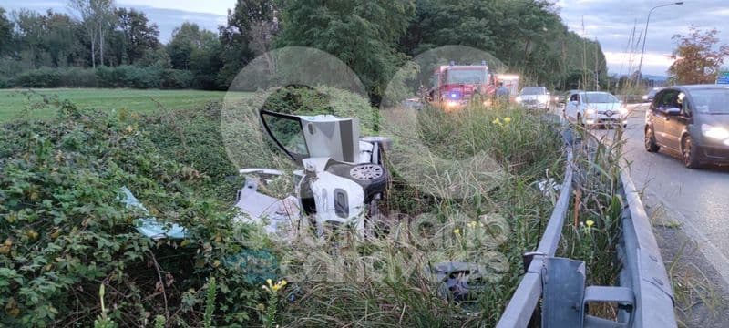 RIVAROLO CANAVESE - Schianto mortale sulla 460: vittima un uomo di Agliè, ferita la moglie - FOTO e VIDEO