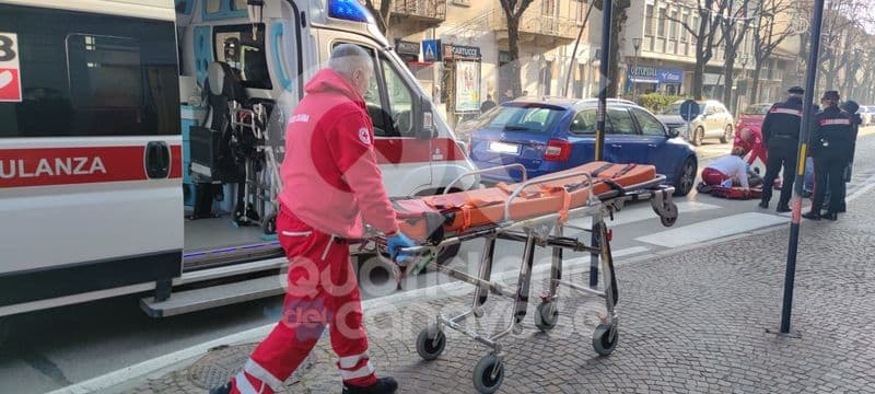 RIVAROLO CANAVESE - Ancora due pedoni investiti in corso Torino: moglie e marito portati in ospedale - FOTO