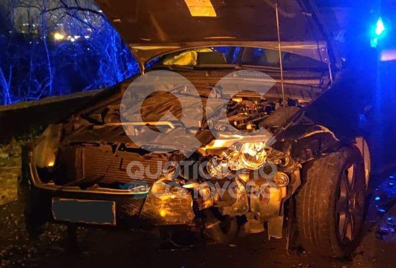 CUORGNE'-CASTELLAMONTE - Scontro auto-furgone a Piova - FOTO