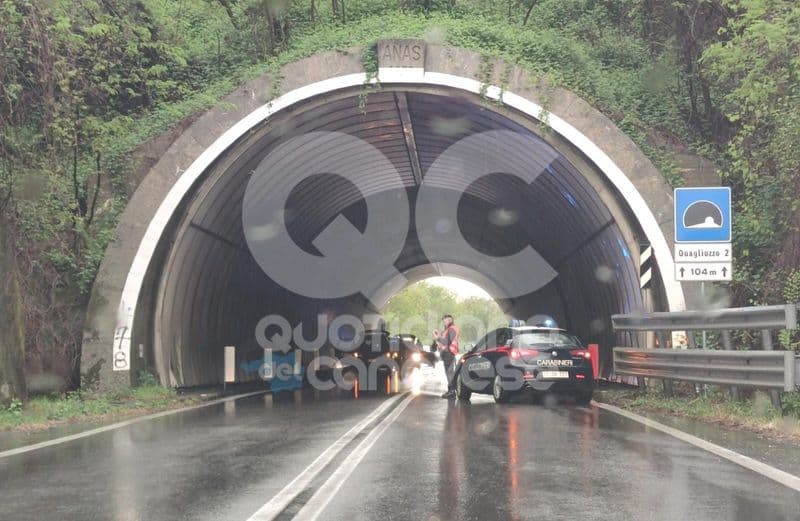 INCIDENTE SULLA PEDEMONTANA - Scontro nella galleria di Quagliuzzo