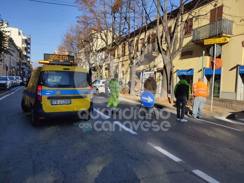 RIVAROLO CANAVESE - Investe l'ex sindaco e si allontana dal luogo dell'incidente: automobilista denunciato - FOTO