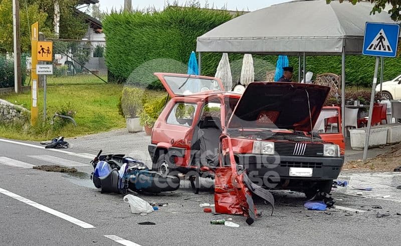 BALDISSERO - Schianto a Pramonico: muore una pensionata 84enne, motociclista di 32 anni in prognosi riservata - FOTO