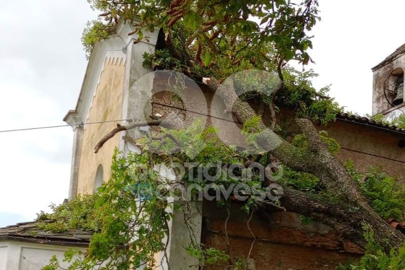 CASTELNUOVO NIGRA - Maltempo, frazione Villa Castelnuovo di nuovo senza corrente - FOTO
