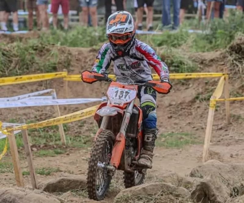 AGLIE' - Carlo Cremonese conquista il primo posto al campionato piemontese di mini enduro - FOTO