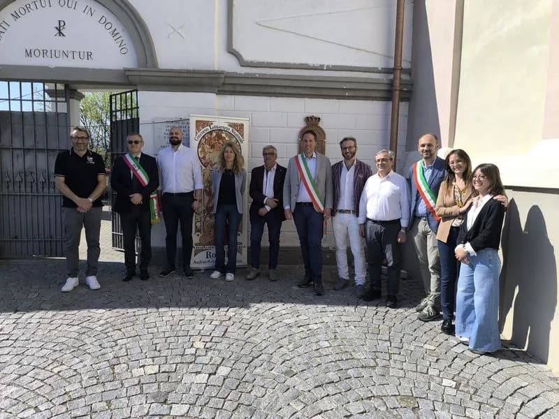 AGLIE' - Inaugurato il percorso poetico «Inciampare nella cultura» dedicato a Guido Gozzano - FOTO