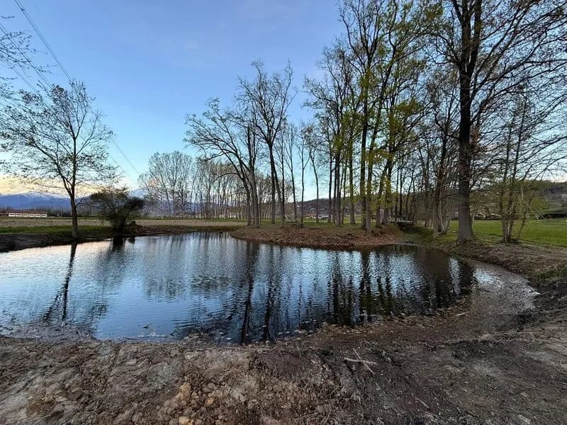 AGLIE' - Completato il recuperato dello «stagno che l'isola circonda», tanto caro al poeta Guido Gozzano