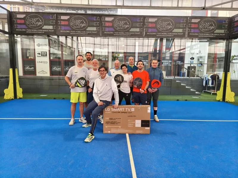 BAIRO - Padel, un successo il torneo di beneficenza: un televisore donato all'ospedale di Ciriè - FOTO