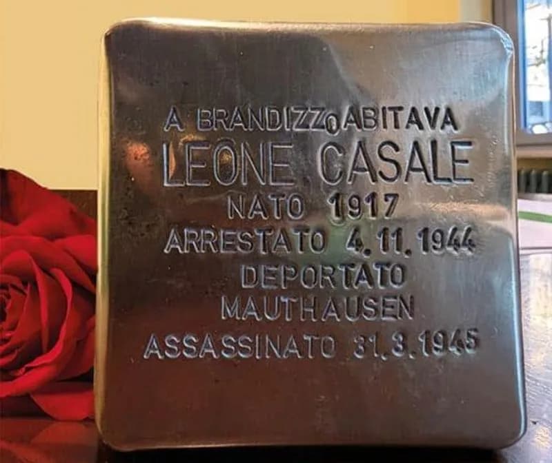 BRANDIZZO - Una pietra d'inciampo in memoria di Leone Casale