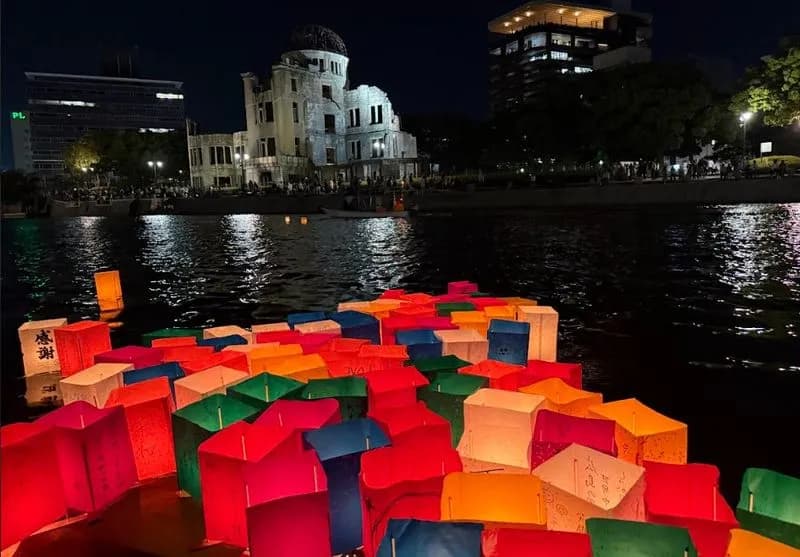 CALUSO - Il Lions Club alla cerimonia delle «lanterne per la pace» di Hiroshima